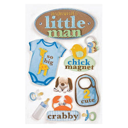 Paper House Productions Sticker - 3D - Little Man - Lilly Grace Crafts