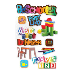 Paper House Productions Sticker - 3D - Pre-Schooler - Lilly Grace Crafts