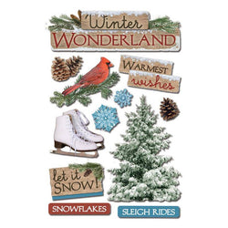 Paper House Productions Sticker - 3D - Winter Wonderland - Lilly Grace Crafts