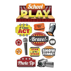 Paper House Productions Sticker - 3D - School Play - Lilly Grace Crafts