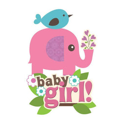 Paper House Productions Sticker - 3D - Baby Girl Scene - Lilly Grace Crafts