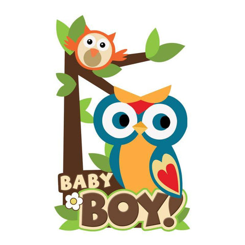 Paper House Productions Sticker - 3D - Baby Boy Scene - Lilly Grace Crafts