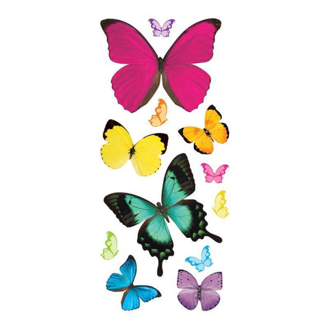 Paper House Productions Sticker - Puffy - Butterflies - Lilly Grace Crafts