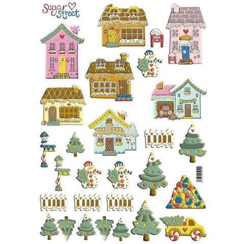 Finhaven Sugar St Small House Toppers - Lilly Grace Crafts
