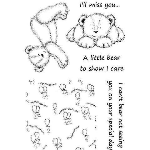 Clear Stamps LM Vanillia a Little Bear Clear Stamps - Lilly Grace Crafts