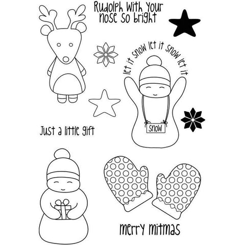 Clear Stamps KWM Merry Mitmas Clear Stamps - Lilly Grace Crafts