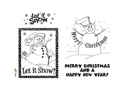 Personal Impressions Let it Snow, Let it Snow Clear Stamp - Lilly Grace Crafts