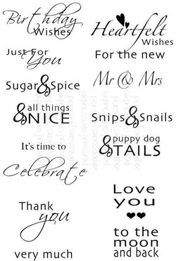 Sweet Dixie MM Inside Out Sentiments - Clear Stamp - Lilly Grace Crafts