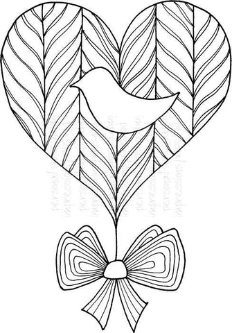 Lindsay Mason Designs Folk Heart Ready To Go - Clear Stamp - Lilly Grace Crafts