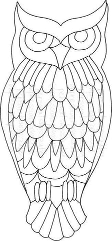 Lindsay Mason Designs Zendoodle Big Owl - Clear Stamp - Lilly Grace Crafts