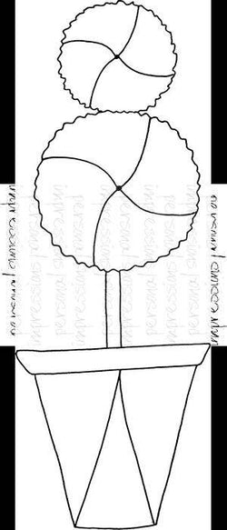 Lindsay Mason Designs Zendoodle Topiary - Clear Stamp - Lilly Grace Crafts