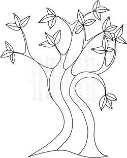 Lindsay Mason Designs Zendoodle Tree - Clear Stamp - Lilly Grace Crafts