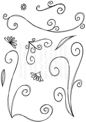 Lindsay Mason Designs Flower and Flourishes - Clear Stamp - Lilly Grace Crafts