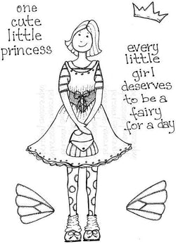 Lindsay Mason Designs Princess Fairy Girl  - Clear Stamp - Lilly Grace Crafts