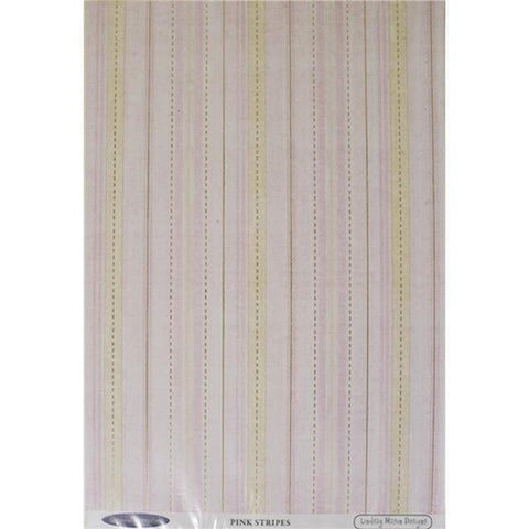 Lindsay Mason Designs Lindsay Mason Pink Stripe Cardstock 10 Sheets - Lilly Grace Crafts