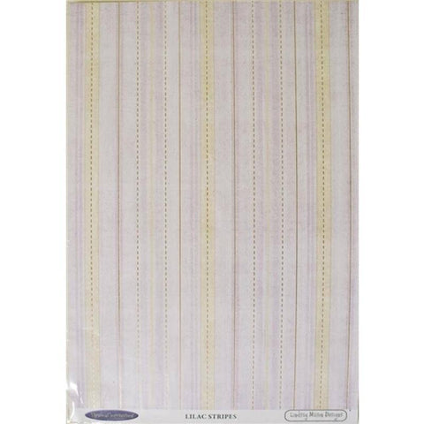 Lindsay Mason Designs Lindsay Mason Lilac Stripe Cardstock 10 Sheets - Lilly Grace Crafts