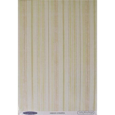 Lindsay Mason Designs Lindsay Mason Green Stripes 10 Sheets - Lilly Grace Crafts