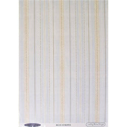 Lindsay Mason Designs Lindsay Mason Blue Stripes 10 Sheets - Lilly Grace Crafts