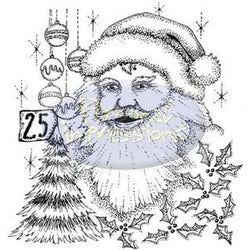 Rubber Stamps LM Santa Christmas Collage Rubber Stamp - Lilly Grace Crafts