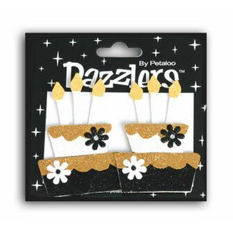 Petaloo 2 tier Cake - Black/White - Lilly Grace Crafts