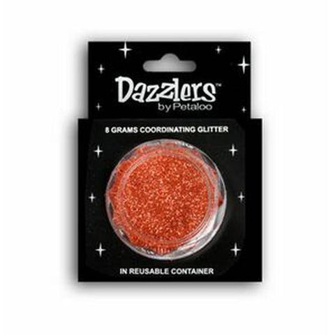 Petaloo 8 gram Glitter Tubs - Orange - Lilly Grace Crafts