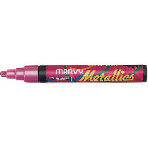 Uchida Marvy 180 Metallic Markers PInk - Lilly Grace Crafts