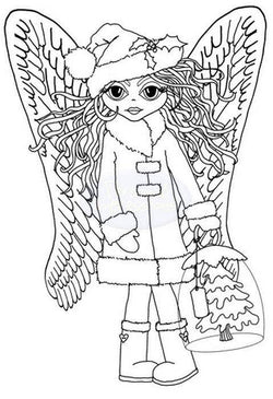 Polkadoodles Clear Stamp - Angel Tree Cage A6 - Lilly Grace Crafts