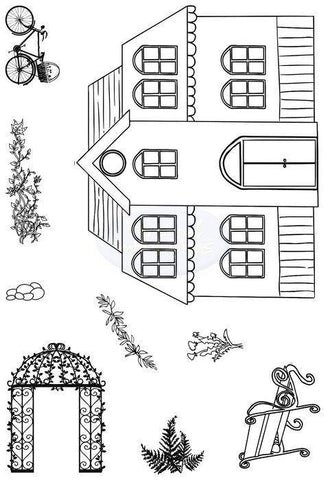 Polkadoodles Clear Stamp - Gazebo Neighbours A6 - Lilly Grace Crafts