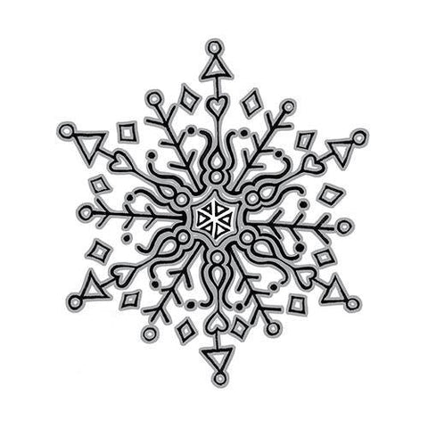 Spellbinder Paper Arts 3D Shading Stamps Doodle Snowflake - Lilly Grace Crafts