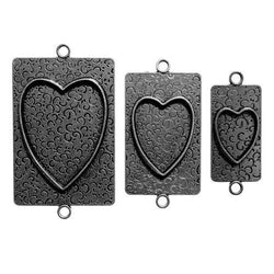 Media Mixage Hearts Two - Silver - Lilly Grace Crafts