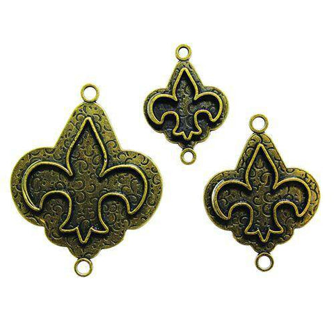 Media Mixage Fleur de Lis - Bronze - Lilly Grace Crafts