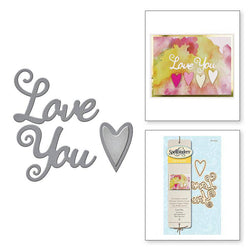 Spellbinder Paper Arts Die D-Lites - Love You Die - Lilly Grace Crafts