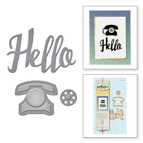 Spellbinder Paper Arts Die D-Lites - Hello Die - Lilly Grace Crafts