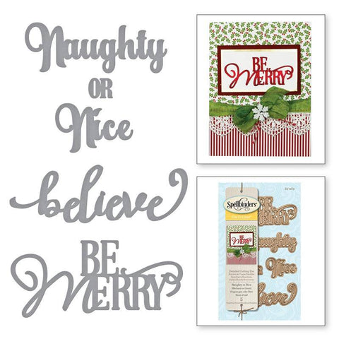 Spellbinder Paper Arts Naughty or Nice - Die D-Lites - Lilly Grace Crafts