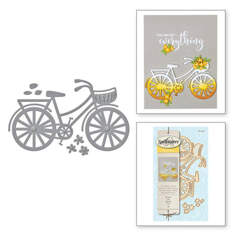 Spellbinder Paper Arts Die D-Lites Bicycle Etched Dies - Lilly Grace Crafts