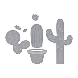 Spellbinder Paper Arts Potted Cacti - Die D-Lites - Indie Line - Lilly Grace Crafts