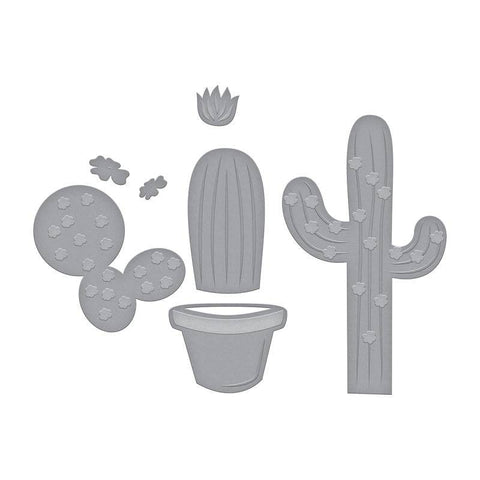 Spellbinder Paper Arts Potted Cacti - Die D-Lites - Indie Line - Lilly Grace Crafts