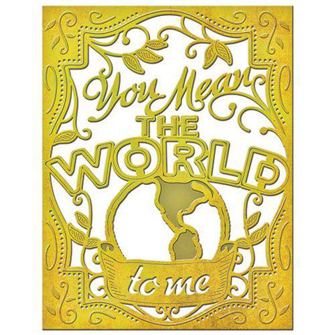 Spellbinder Paper Arts Card Creator - You Mean The World to Me - Lilly Grace Crafts