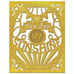 Spellbinder Paper Arts Card Creator - You Are My Sunshine - Lilly Grace Crafts