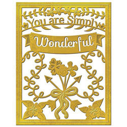 Spellbinder Paper Arts Card Creator - You Are Simply Wonderful - Lilly Grace Crafts