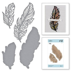 Spellbinder Paper Arts Feathers in the Wind - Shapeabilities - Lilly Grace Crafts