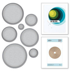 Spellbinder Paper Arts Scored and Pierced Circles - Nestabilities - Lilly Grace Crafts