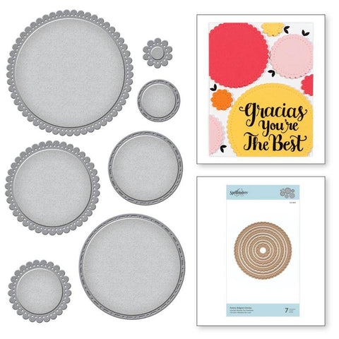 Spellbinder Paper Arts Fancy Edged Circles - Nestabilities - Lilly Grace Crafts