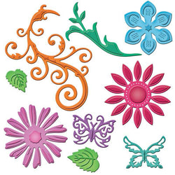 Spellbinder Paper Arts Jewel Flowers And Flourishes - Lilly Grace Crafts