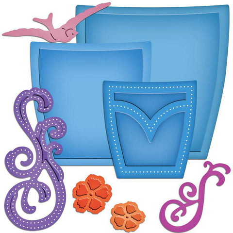 Spellbinder Paper Arts Pockets And Swirls - Lilly Grace Crafts