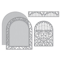 Spellbinder Paper Arts Ornamental Arch Etched Dies Elegant 3D Vignettes Collection by Becca Feeken - Lilly Grace Crafts