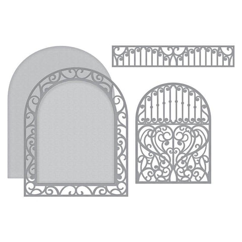 Spellbinder Paper Arts Ornamental Arch Etched Dies Elegant 3D Vignettes Collection by Becca Feeken - Lilly Grace Crafts