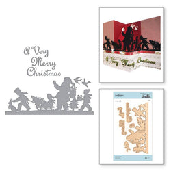 Spellbinder Paper Arts Shapeabilities Santa Parade Etched Dies A Sweet Christmas by Sharyn Sowell - Lilly Grace Crafts