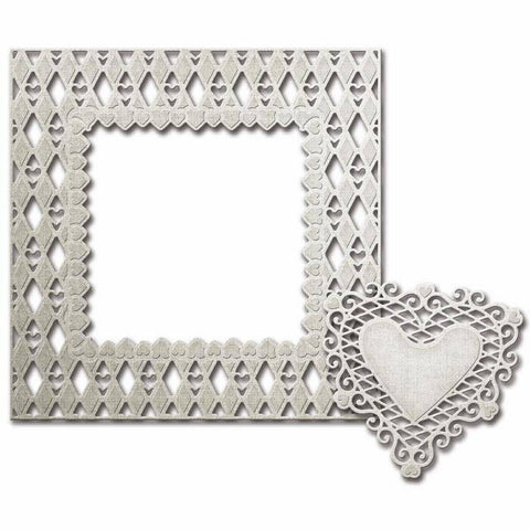 Spellbinder Paper Arts Lovin Diamonds - Shapeabilities Decorative Frames - Lilly Grace Crafts