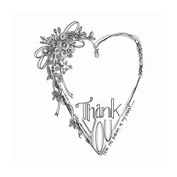 Spellbinder Paper Arts Stamps Thank You - Lilly Grace Crafts